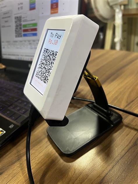 WIFI Dynamic QR Code Display with White ABS Plastic Enclosure-Bonrix ...