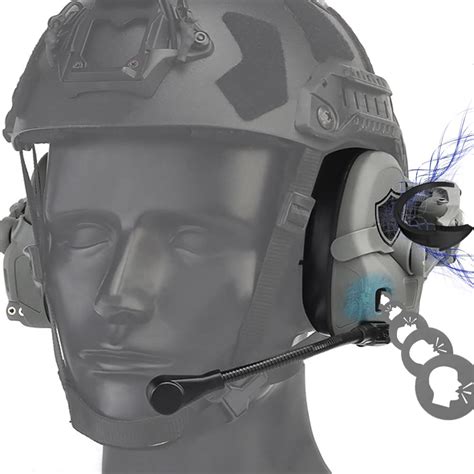 Fandao Tactical Super Noise Cancelling Headset With Mic Head Helmet ...