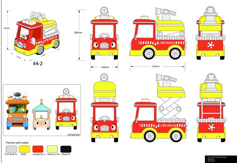 儿童玩具-消防车|工业/产品|玩具|没影 - 原创作品 - 站酷 (ZCOOL)