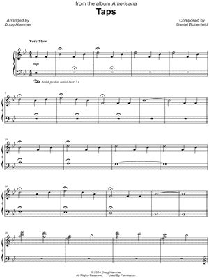 "Taps" Sheet Music for Trumpet, Piano, & More | Download Instantly