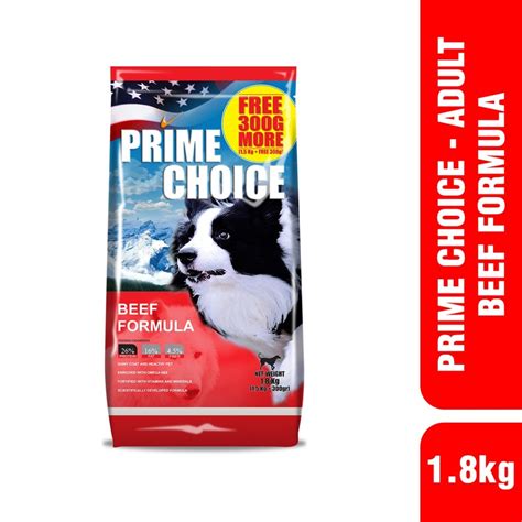 Jual Prime Choice Beef 1.8kg - Makanan Kering Anjing | Shopee Indonesia