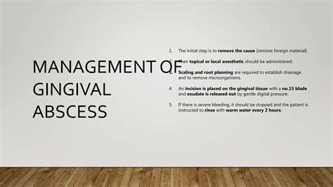 Abscess of periodontium | PPTX