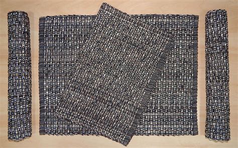 Buy HOME COLORS.IN Cotton Table Placemats Set of 4 - Hand Woven Machine ...