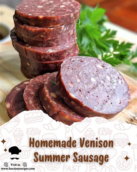 Homemade Venison Summer Sausage - Luscious Recipes | Summer sausage ...