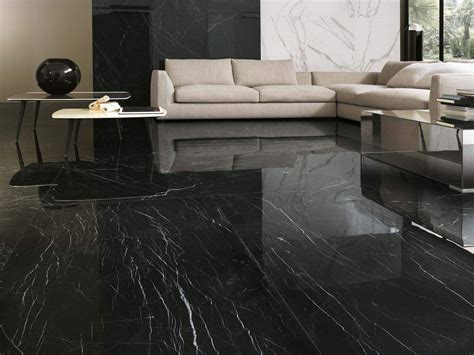 Black Marble Floor Tiles