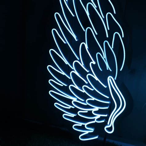 Ice blue Neon wings | Neons | Neon sign | Custom neon – BBD GIFTS