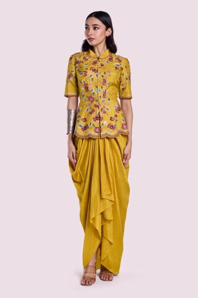 Waterfall Pleated Silk Co-Ord