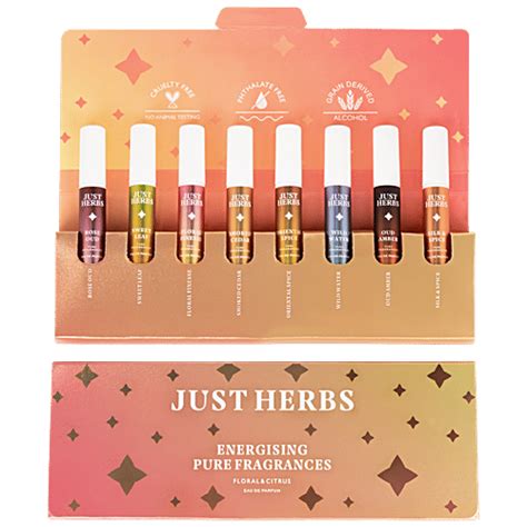 Buy Just Herbs Energising Pure Fragrances Eau De Parfum - Floral ...