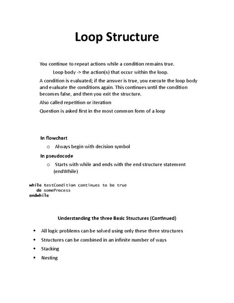 Image result for Loop Structure in Programming