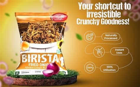 Kings Birista Fried Onion, Crispy Onions Fried with Sunflower Oil ...