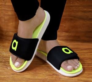 aadi Men Men's Green Synthetic Leather Daily Casual Slider Slides - Buy ...