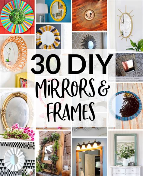 how to diy mirror frame