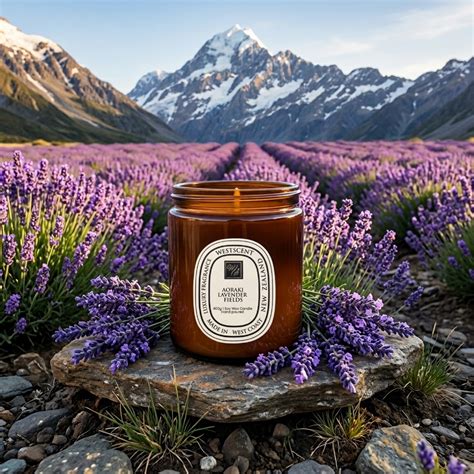 Aoraki Lavender Fields Soy Wax Candle - by West Soap