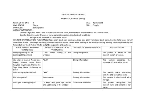 Rezultat imagine pentru Process Recording Sample