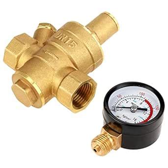 Garosa DN15 232PSI Brass Water Pressure Regulator Valve, Piston Valve ...
