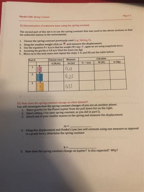 Image result for Spring Constant Lab 1st BSc Lab
