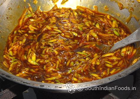 Gujarati mango chunda with jaggery | raw mango sweet pickle-How to make ...