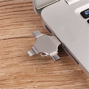 TECHNOVIEW Flash Drive 512GB 4 in 1 Pendrive with Light-ning, Micro USB ...