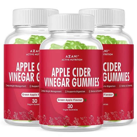 Buy Azani Active Nutrition Apple Cider Vinegar Gummies With Mother ...