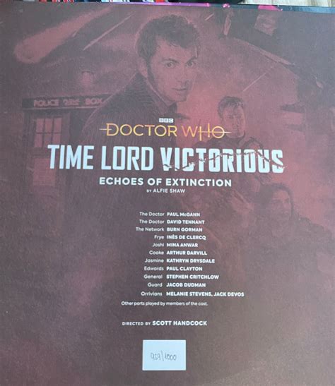 Doctor Who - Time Lord Victorious: Echoes of Extinction [Vinyl Record ...