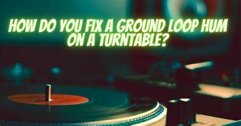 Image result for Fix Hum in Turntable