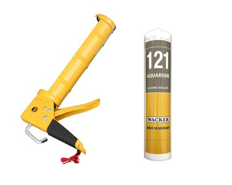 Wacker 121 Professional German Silicone Sealant with Applicator Gun for ...