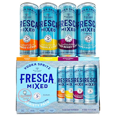 Fresca Mixed Vodka Spritz Variety Pack 8Pk Cans – 3brothersliquor