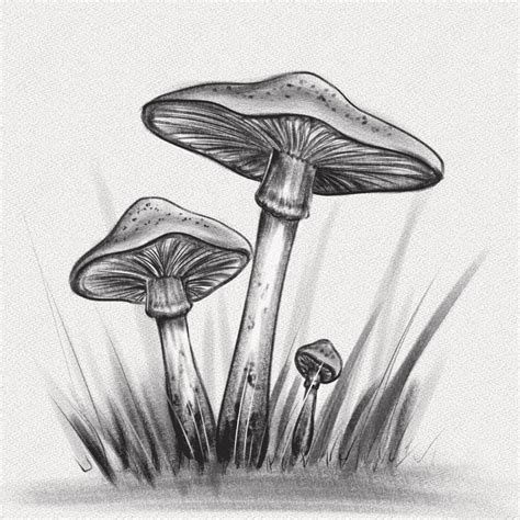 Mushroom Drawing Pictures