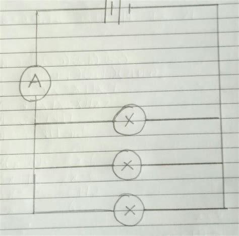 Draw a circuit diagram in which three lamps are operated by separate ...