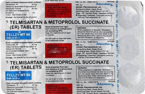Tellzy Mt 50mg Strip Of 15 Tablets: Uses, Side Effects, Price & Dosage ...