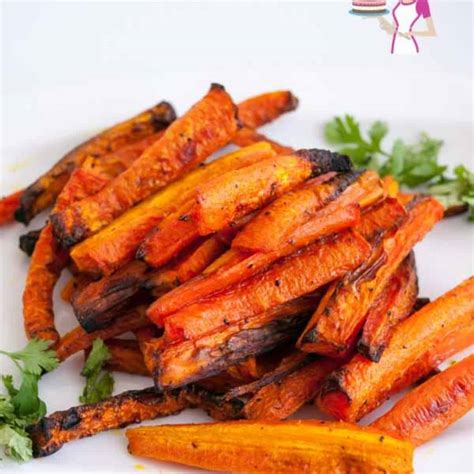 Oven-Baked Carrot Sticks - Veena Azmanov