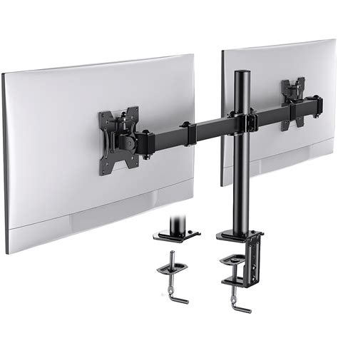 HUANUO Dual Monitor Mount, Dual Monitor Stand Fully Adjustable, Dual ...
