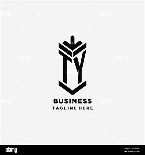 Initials TY shield logo design, creative monogram logo inspiration ...