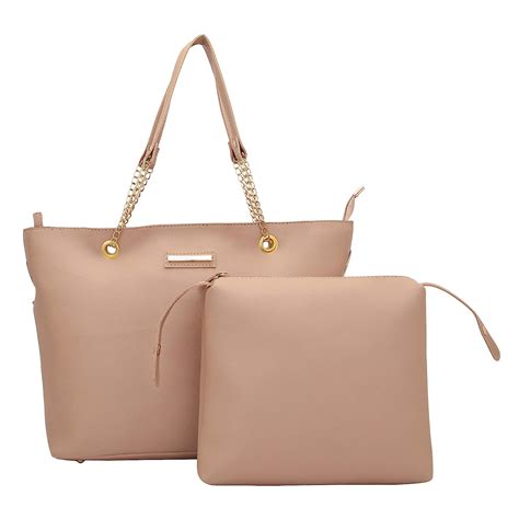 Buy LAPIS O LUPO Bag In Bag Light Beige Women Tote (Combo of 2) at ...
