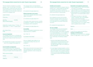 Fillable Online arts ac 10 11 The Language Centre consent form for ...