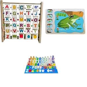 Kinder Creative Alphabet Abacus Learning Toy,Frog Life Cycle Layering ...