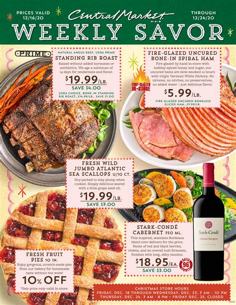 Central Market Weekly Savor Ad Circular - 12/16 - 12/24/2020 | Rabato