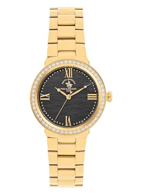 Santa barbara polo & racquet club Analog Black Dial Women's Watch-SB.1 ...
