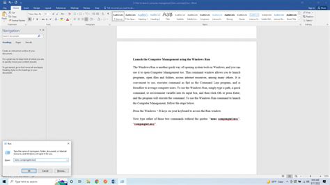 Image result for Computer Management Run Command