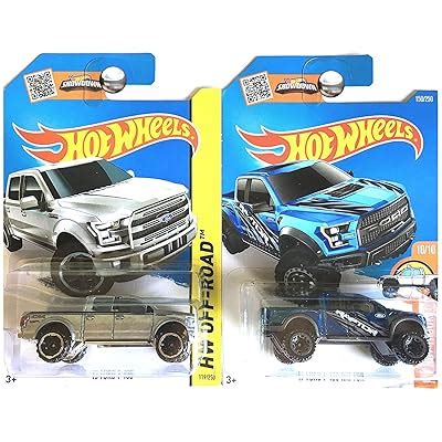 Buy Hot Wheels Ford F-150 F150 Pickup Truck and SVT Raptor in Silver ...
