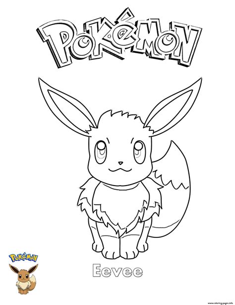 Eevee Pokemon Coloring Pages