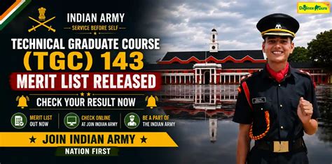 Technical Graduate Course 143 Merit List Released - Check Now