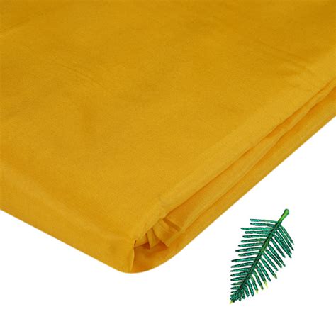 Buy Yellow Color Bangalore Silk Fabric PLAIN SILK/15 | FFAB