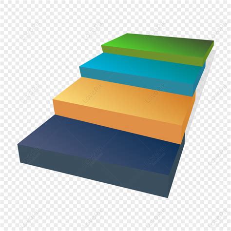 Cartoon Commercial Climbing Stairs,climb The Stairs,green Steps,ppt PNG ...