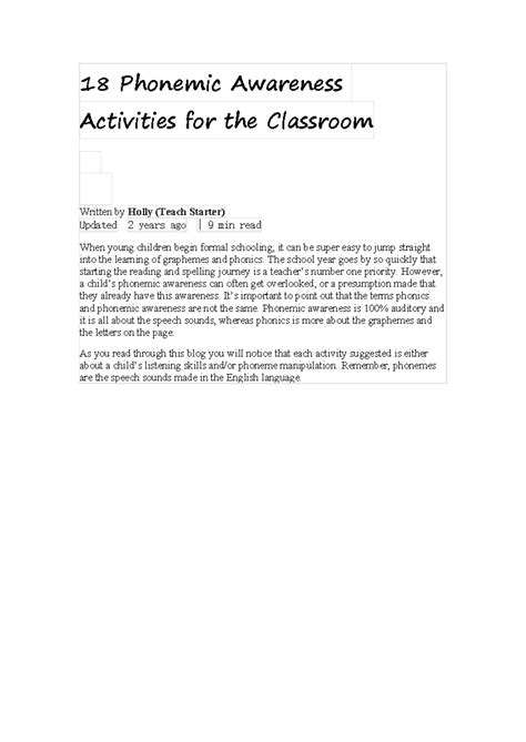 Image result for Phonics Awareness Examples