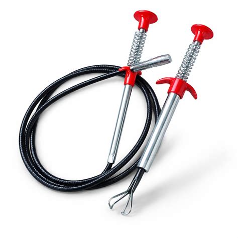 ZEPHIA Drain Pipe Cleaning Spring Stick, Hair Catching Drain Pipe ...
