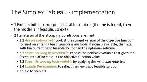 Image result for Methode Simplex Tableau