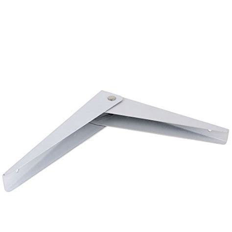 Alcoa Prime19.5cm x 16.5cm White Metal Wall Mounted Folding Shelf ...