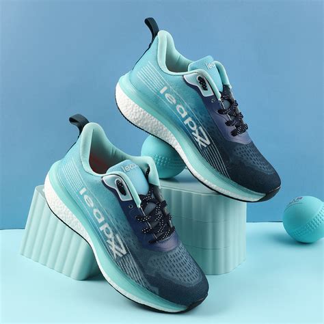 Buy Leap7x Sea Green Sports Lacing Running Shoes For Men RWM-02 By Liberty