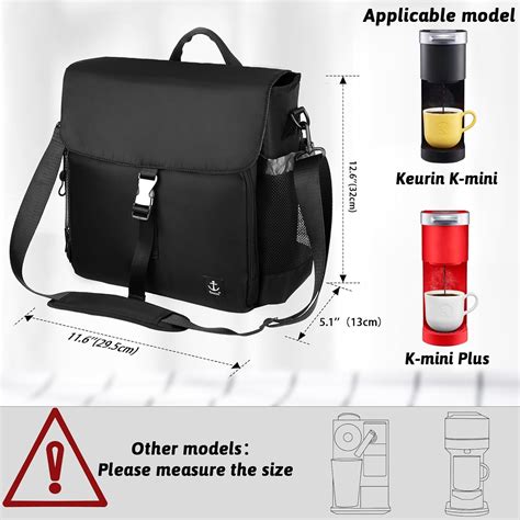 Timoxi Bolsa de viaje para cafetera, compatible con Keurig K-Mini o K ...